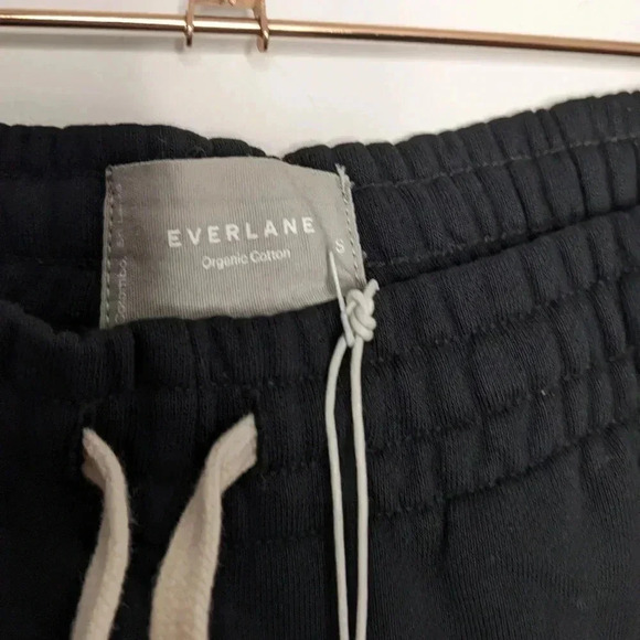 EVERLANE The Track Jogger Organic Cotton Black NEW Size S Retro Sweatpants - Picture 6 of 10
